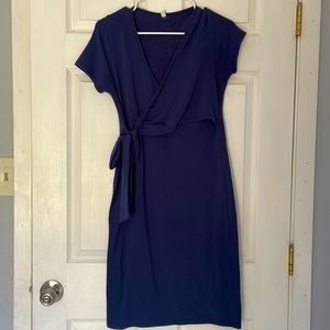 Pink blush maternity dress